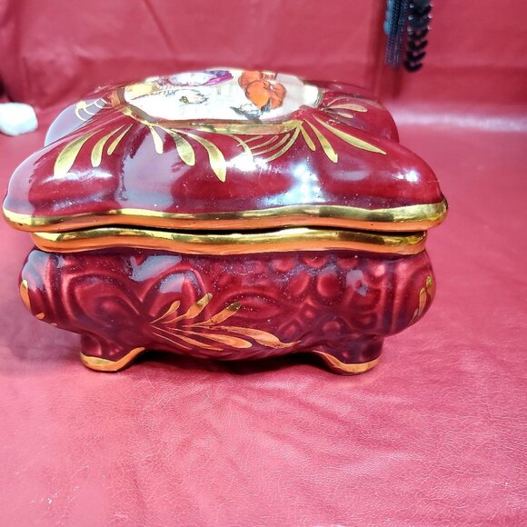 H. Bequet quaregnon Cigarette Box & Set of Ashtray - Picture 10 of 12